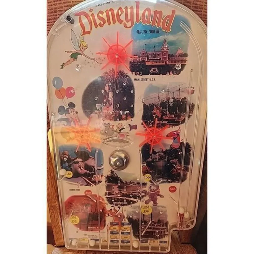 VINTAGE ORIGINAL WALT DISNEY‎ DISNEYLAND GAME PINBALL GAME 1960'S WOLVERINE TOY